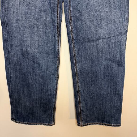 American Eagle Stovepipe Carpenter Jeans Size 2 Short High Rise Utility Denim - Picture 3 of 8